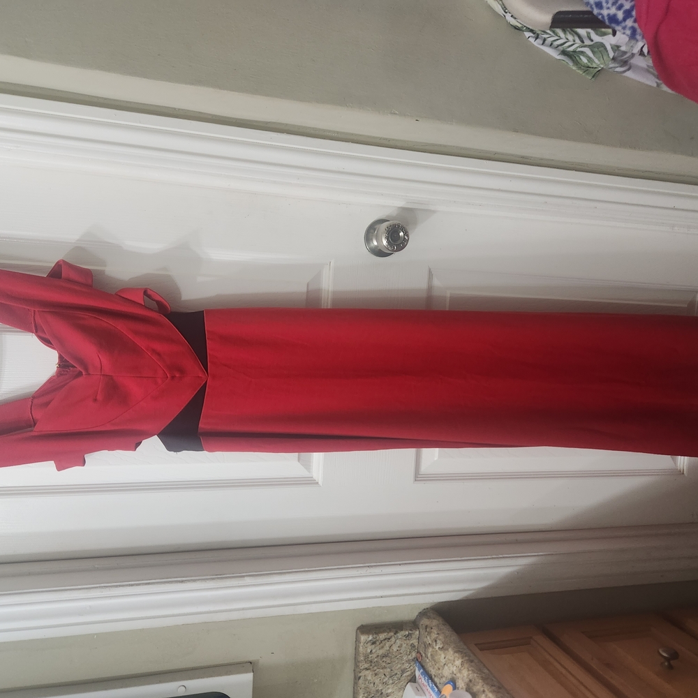 Elegant Red Evening Gown